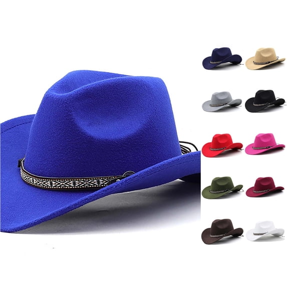 TBWNWG Kids Western Cowboy Hat for Children Or Style Hat for Boys and Girls Sun Adjustable Fit Easy Care Baby Toddler Headwear for Everyday Adventures,Sizes 6-12 Years