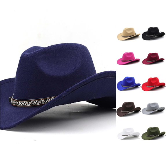 TBWNWG Kids Western Cowboy Hat for Children Or Style Hat for Boys and Girls Sun Adjustable Fit Easy Care Baby Toddler Headwear for Everyday Adventures,Sizes 6-12 Years