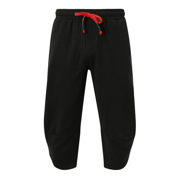 TBWNWG Men Casual Pants Loose Cotton And Linen Fashionable Outdoor Beach Cropped Pants,Size 2XL