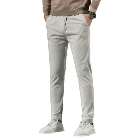 TBWNWG Men's Casual Corduroy Pants Slim Fit Comfortable Stretch Breathable Lightweight Soft For Daily Wear And Outdoor Activities,Sizes 30