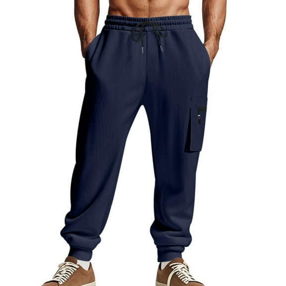 TBWNWG Men's Casual Pants Comfortable Loose Fit Everyday Wear Breathable Soft Fabric Versatile Long Trousers for All Seasons Sizes 2XL
