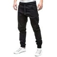 thumbnail image 1 of TBWNWG Men's Casual Pants Men Sweatpants Slacks Elastic Joggings Sport Baggy Trousers with Pockets for Everyday Wear,Sizes L, 1 of 7