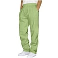 thumbnail image 1 of TBWNWG Casual Pants Solid Color Trousers Design Long Winter Sweatpants Comfortable Wear With Pockets,Sizes 4XL, 1 of 3