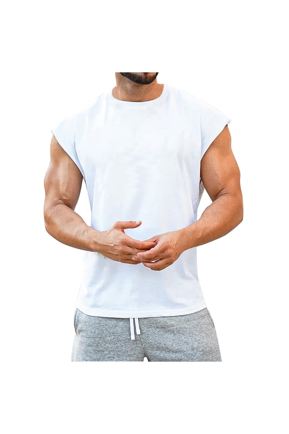 TBWNWG Men's Gym Bodybuilding Stringer Tank Top Workout Muscle Cut Shirt Fitness Sleeveless Vest for Performance and Comfort,Sizes M