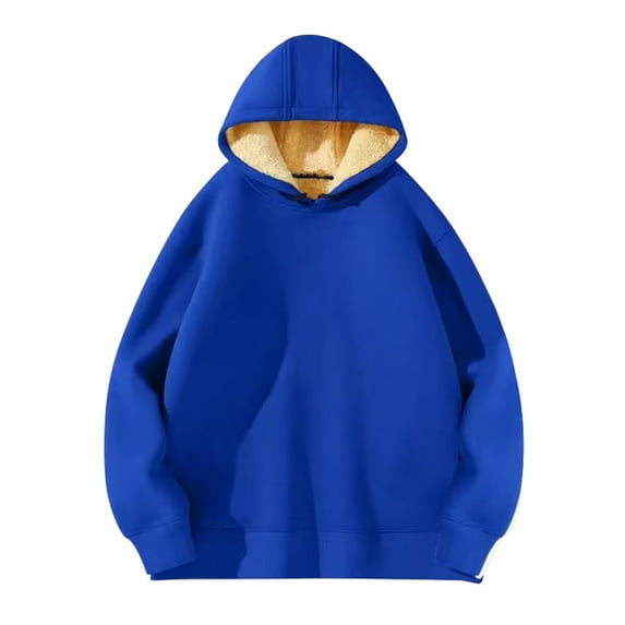 TBWNWG Men's Hoodies,Men's Pullover Hoodie Thick Lined Pocket Winter Windproof Warm Hoodie Athletic Sweatshirts,Size 5XL