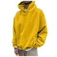 thumbnail image 1 of TBWNWG Men's Hoodies & Sweatshirts Casual Loose Solid Hooded Sweater for Autumn and Winter Fashion Top,Sizes 2XL, 1 of 6