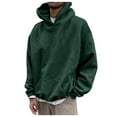 thumbnail image 1 of TBWNWG Men's Hoodies & Sweatshirts Casual Loose Solid Hooded Sweater for Autumn and Winter Fashion Top,Sizes XL, 1 of 6