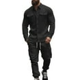 thumbnail image 1 of TBWNWG Men's Lined Workwear Outfit Set Jacket Shirt and Utility Pants for Cold Weather Comfort,Sizes S, 1 of 9