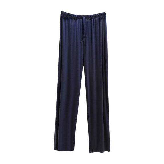 TBWNWG Men's Loungewear Pants Comfortable Relaxed Fit Sleepwear Bottoms Soft Lightweight Home Wear Casual Elastic Waistband Straight Leg Design Breathable Fabric,Size 2XL