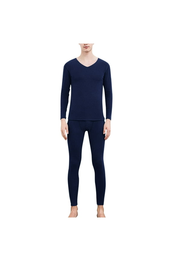 Men's Milk Silk Thermal Underwear Set Constant Temperature Seamless Comfort for Autumn Winter Seasons,Size L