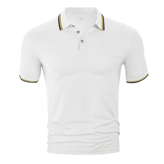 TBWNWG Men's Shirts Europe And The United States Fashion Short Sleeved Casual Breathable Lapel Tops for Summer Comfort,Size S