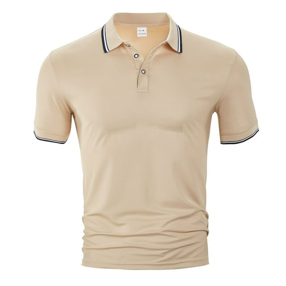 TBWNWG Men's Shirts Europe And The United States Fashion Short Sleeved Casual Breathable Lapel Tops for Summer Comfort,Size S