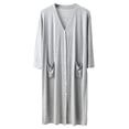thumbnail image 1 of TBWNWG Men's Sleeping Robe Cardigan Loungewear Set Soft Comfortable Draped Nightgown Bathrobe for Home Relaxation,Sizes XL, 1 of 3
