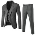 thumbnail image 1 of TBWNWG Men's Suits for Business Formal Wedding Party and Leisure Occasions Slim Fit Three Piece Set with Vest,Sizes XL, 1 of 8