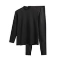 thumbnail image 1 of TBWNWG Men's Thermal Underwear Set Comfortable Mid Neck Loungewear For Autumn And Winter Seasons Lightweight Base Layer Shirt With Pants,Sizes 4XL, 1 of 4