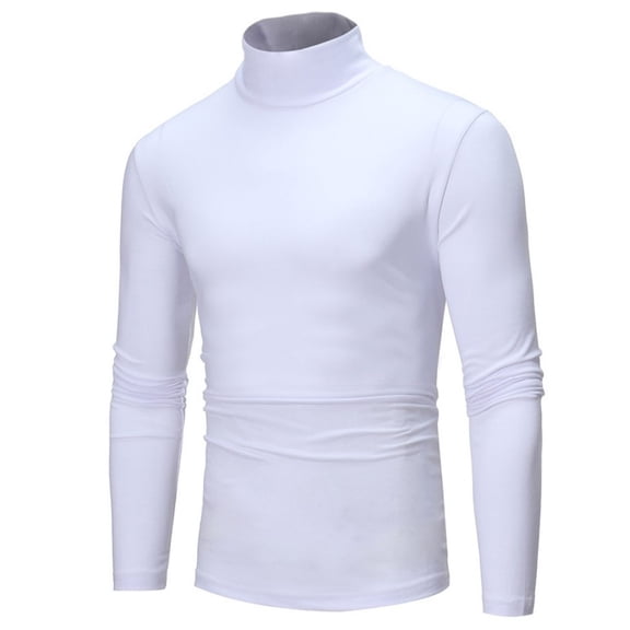 TBWNWG Men's Thermal Winter Base Layer Top High Fashion Long Sleeve Pullover for Cold Weather,Size L