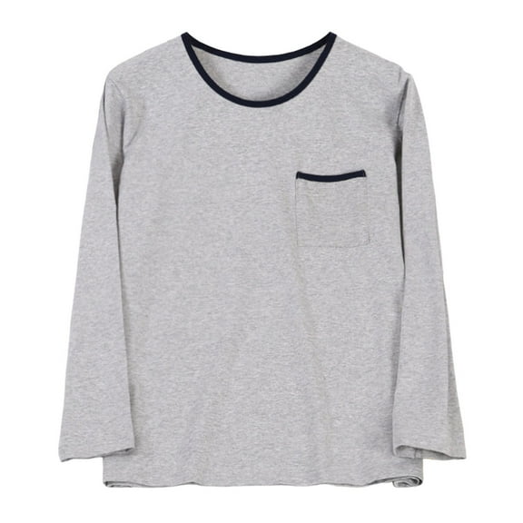 TBWNWG Men's Thin Casual Pajama Top Long Sleeve Loose Fit Comfortable Loungewear for Indoor and Outdoor Wear,Sizes XL