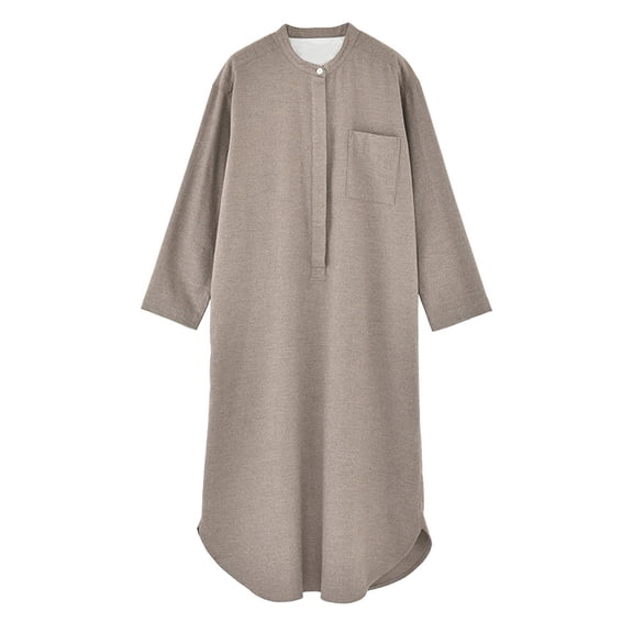 TBWNWG Men's Unisex Long Sleeve Nightdress Elegant Loungewear For Comfortable Sleep And Relaxation At Home,Sizes S