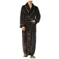 thumbnail image 1 of TBWNWG Men's Winter Bathrobe Long Loungewear Cozy Home Wear Soft Cloth Kimono Robe for Gentlemen,Size XL, 1 of 4