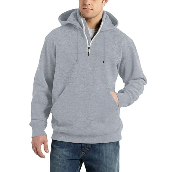 TBWNWG Mens Casual Loose Stitching Solid Color Hooded Sweater Top for Autumn and Winter,Sizes L