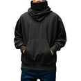 thumbnail image 1 of TBWNWG Mens Jacket,Oversized High Neck Pullover Hoodie Casual Streetwear For Youth Fashion Sweater Jacket,Size 3XL, 1 of 5