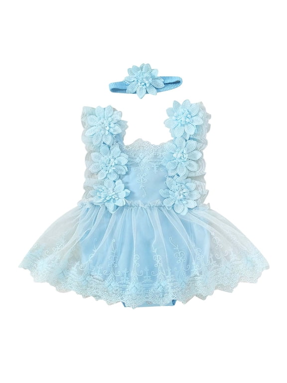 Baby Girl Boho Outfits Lace Tulle Ruffle Bubble Romper Dress Jumpsuit Bodysuit Photoshoot Clothes,Size 3-6 Months