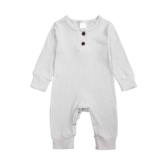 TBWNWG Girl,Toddler Winter Long Sleeve Boys Girls Ribbed Solid Color Jumpsuit Outwear,Sizes 12-18 Months