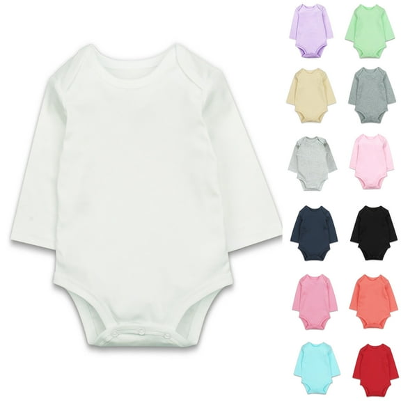 TBWNWG Onesies 0-3 Months Girl Baby Girls Cotton Long-Sleeve Bodysuits,Sizes 9-12 Months