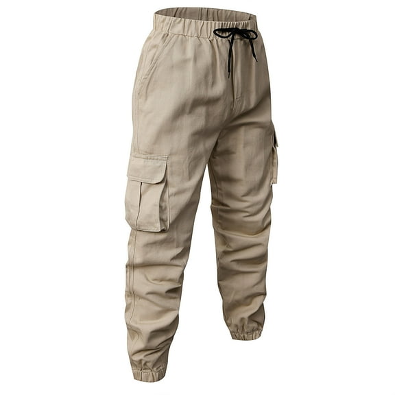 TBWNWG Outdoor Large Size Mens Youth Fashion Loose Comfortable Leisure Drawstring Tooling Hot Pants,Size 2XL