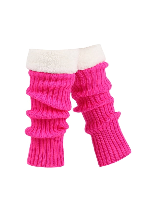 Retro Knitted Leg Warmers Crochet Long Boot Socks Thickened Winter Warm Socks for Women Adult Dance Yoga Party,Size One Size