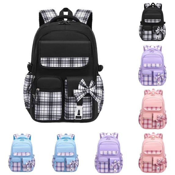 TBWNWG School Backpack for Ages 7-16 Elementary Middle Students Lightweight Large Capacity Double Shoulder Bookbag with Multiple Pockets Daily Commute Casual