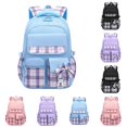 thumbnail image 1 of TBWNWG School Backpack for Ages 7-16 Elementary Middle Students Lightweight Large Capacity Double Shoulder Bookbag with Multiple Pockets Daily Commute Casual, 1 of 6