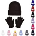 thumbnail image 1 of TBWNWG Soft Kids Winter Hat With Mittens for Boys Girls Toddler Youth Cold Weather Lined Cap And Knit Set Ideal for Daily Casual Wear Outdoor Activities School,Sizes 2-8 Years, 1 of 6