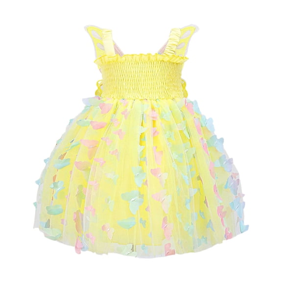 TBWNWG Sparkly Fairy Tutu Dress for Girls Star Sequins Bow Sleeveless Party Attire,Size 2-3 Years