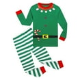 thumbnail image 1 of TBWNWG Toddler Boys Girls Pajamas Christmas Pattern Kids Stripes Pants 2 Piece Pj's Long Sleeve Sleepwear Xmas Clothes Set Outfits,Size 2-3 Years, 1 of 4
