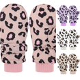 thumbnail image 1 of TBWNWG Toddler Cartoon Leopard Print Mittens Skiing Kids Baby Winter Outdoor for Girls Boys,6-24 Months, 1 of 3