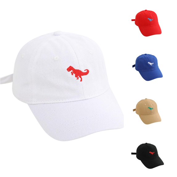 TBWNWG Toddler Kids Dinosaur Baseball Cap Adjustable Sun Hat UPF 50+ for Outdoor Play Spring Fall,Size 2-8 Years