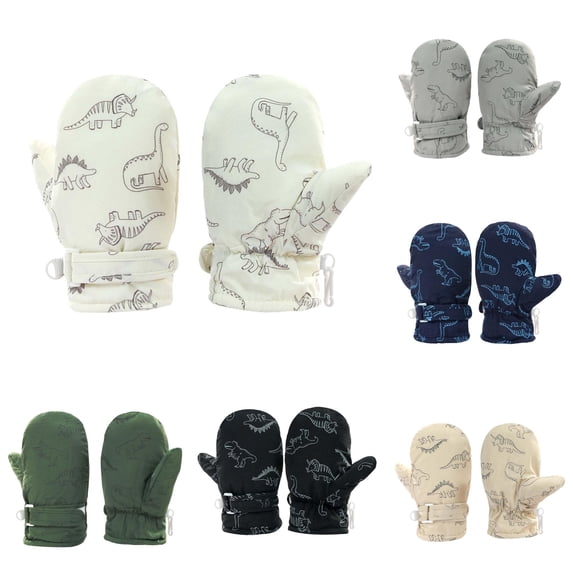 TBWNWG Toddler Mittens Cute Print Baby Winter Accessories for Boys Girls,4-10 Years