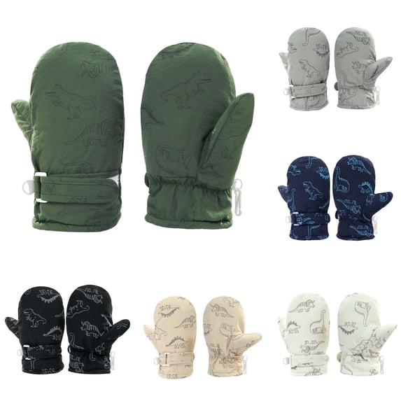 TBWNWG Toddler Mittens Cute Print Baby Winter Accessories for Boys Girls,4-10 Years