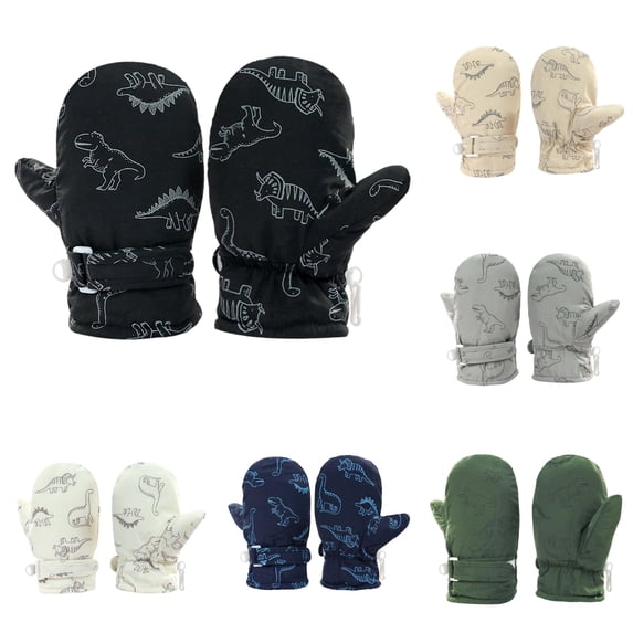 TBWNWG Toddler Mittens Cute Print Baby Winter Accessories for Boys Girls,6-24 Months