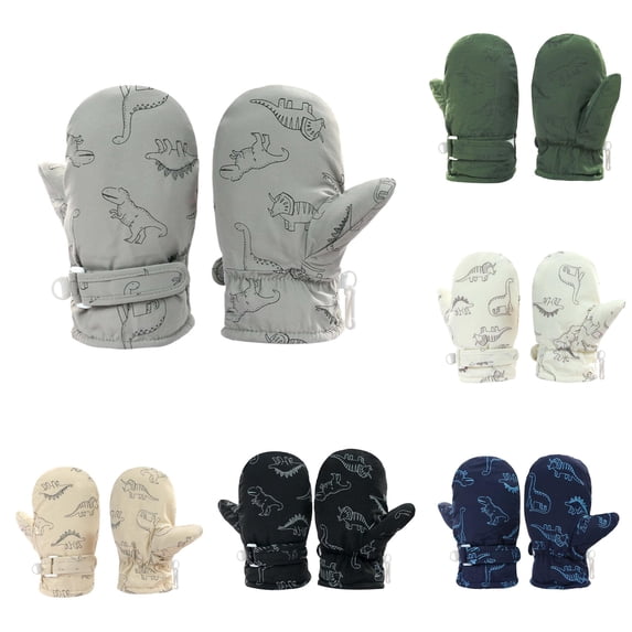 TBWNWG Toddler Mittens Cute Print Baby Winter Accessories for Boys Girls,6-24 Months