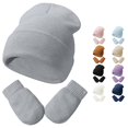 thumbnail image 1 of TBWNWG Toddler Winter Knit Hats Soft Baby Caps for Girls Boys with Gloves Warm Comfortable Children Accessories,Sizes 2-5 Years, 1 of 8
