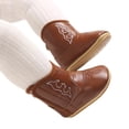 thumbnail image 1 of TBWNWG Western Boots Cowboy Bootie Soft Sole Nonslip Crib Shoes for Baby Toddler Girls Boys, 1 of 9