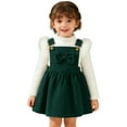 thumbnail image 1 of TBWNWG Winter Girls Outfit Set Long Sleeve Ribbed Strap Top with Bow Tie Dress for Holiday Parties and Casual Everyday Wear in Autumn Winter Seasons for Toddlers and Girls,Size 3-4 Years, 1 of 8