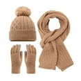 thumbnail image 1 of TBWNWG Winter Knitted Scarf Hat and Gloves Set for Adults with Cold Weather Outdoor Activities Accessories,One Size, 1 of 4