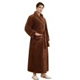 thumbnail image 1 of TBWNWG Winter Shawl Collar Long Sleeve Kimono Spa Bathrobe For Men Cozy Home Loungewear,Sizes 3XL, 1 of 3