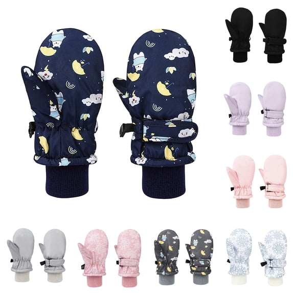 TBWNWG Winter Ski Gloves for Kids Ages 1-8 Cold Weather Water Warm ...