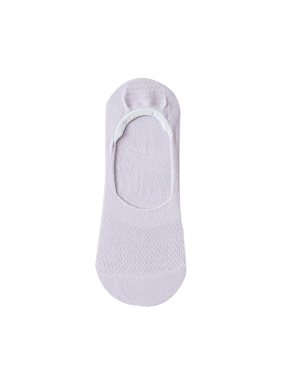 TBWNWG Women's Solid Lace Splice Ballerina Boat Socks Non- Sock Slippers for Comfort and Style,Sizes One Size