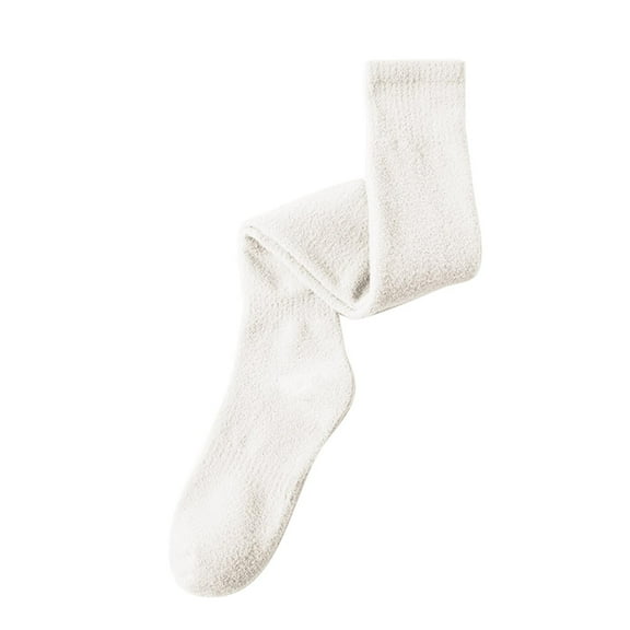 TBWNWG Women's Solid Thigh High Knit Socks for Winter Warmth and Comfortable All Day Wear,Size One Size