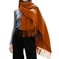 thumbnail image 1 of TBWNWG Women's Winter Warm Tassel Shawl Scarf Wrap Soft Plaid Accessory for Cold Weather Fashion Comfort,One Size, 1 of 4